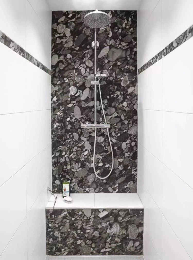 Nero Mosaic Black Marinace Granite Bathroom Design