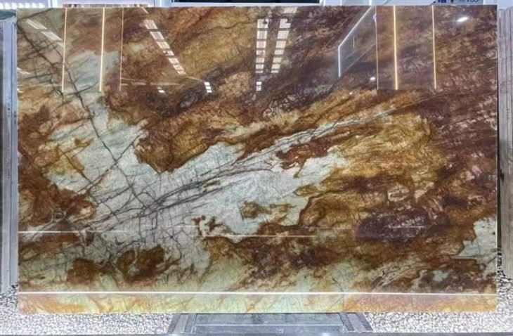 Blue Quartzite with Brown Veins Wall Cladding